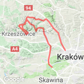 Mapa Pół objazd I Maratonu Jurajskiego